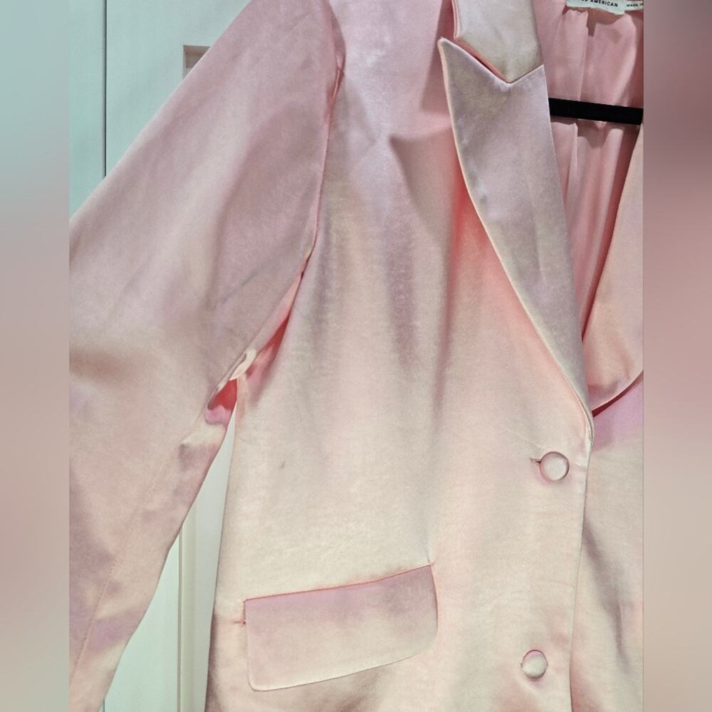 NWT Good American Pink Satin Blazer – Size 0 - Picture 6 of 14